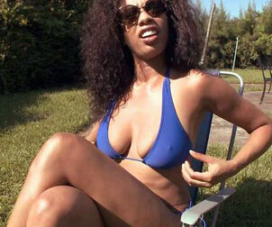 Misty Stone receives doggy-style after oral service. She is