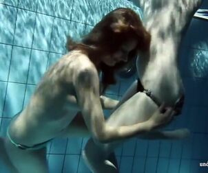 Zuzana And Lucie Underwater Swimming Lesbians